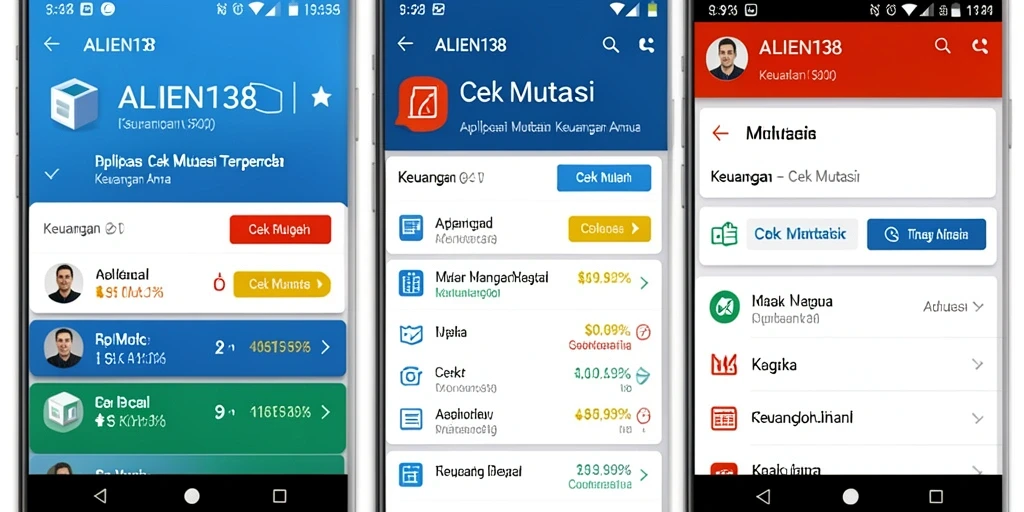 Antarmuka ALIEN138 menampilkan informasi mutasi keuangan dengan jelas dan ringkas.
