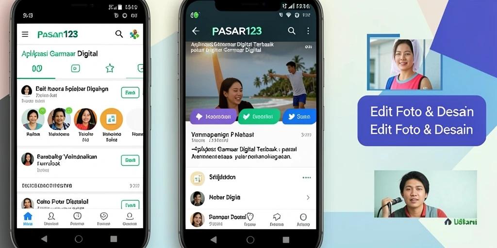 Tampilan antarmuka PASAR123 yang bersih dan user-friendly.