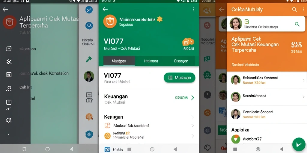 Antarmuka VIO77 menampilkan fungsi Cek Mutasi dengan jelas dan ringkas.